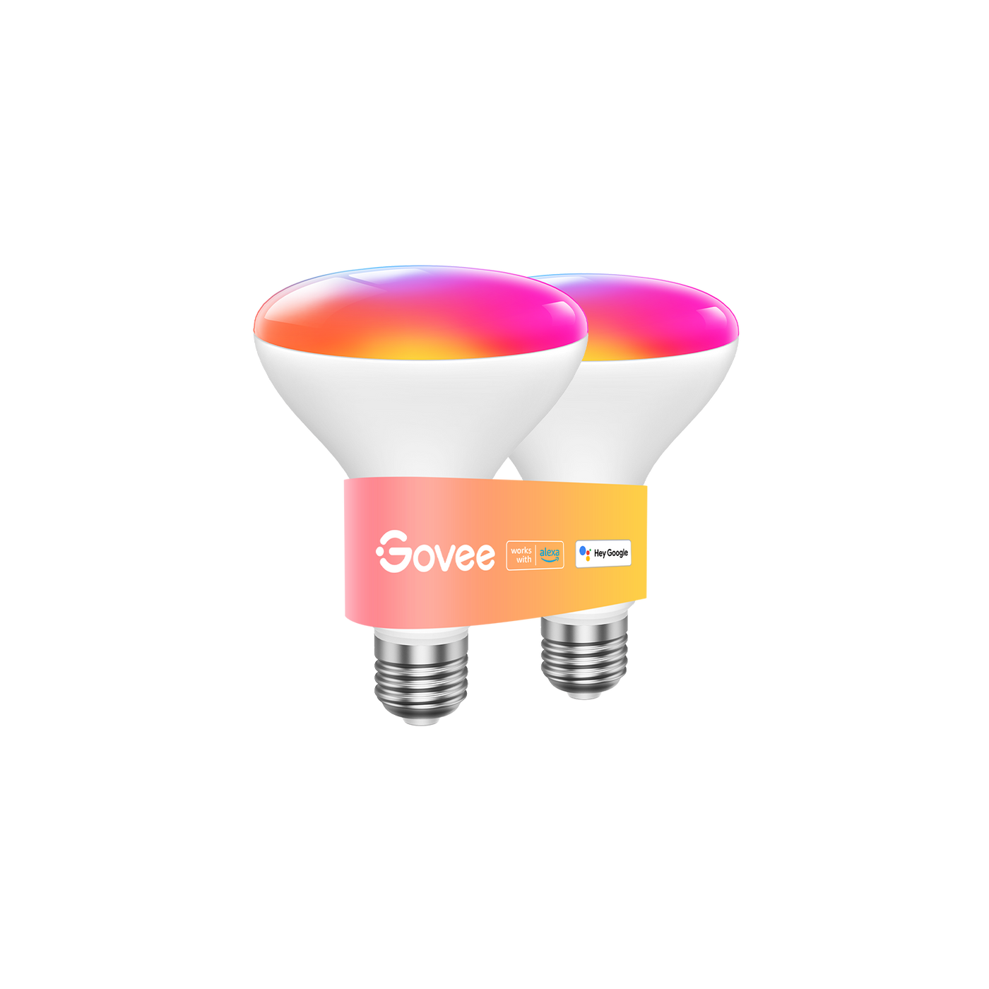 Refurbished Govee RGBWW Smart BR30 LED Light Bulbs