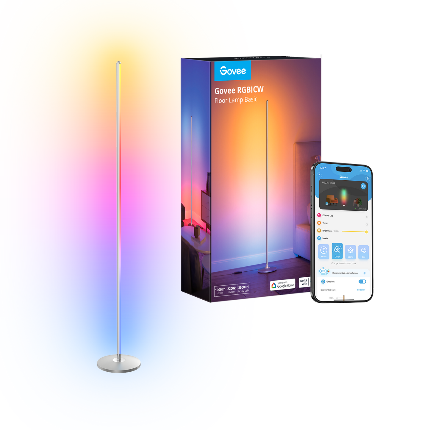 Refurbished Govee RGBICW Smart Floor Lamp Basic