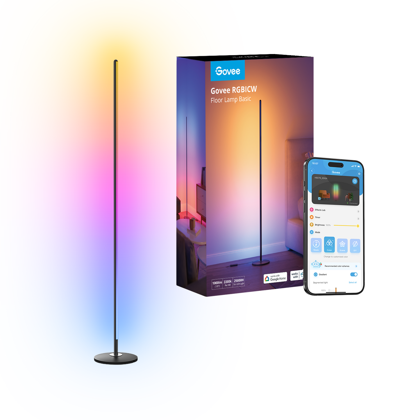 Refurbished Govee RGBICW Smart Floor Lamp Basic