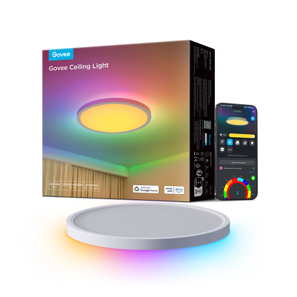 Govee 12-Inch RGBWW + RGBIC Smart Ceiling Light