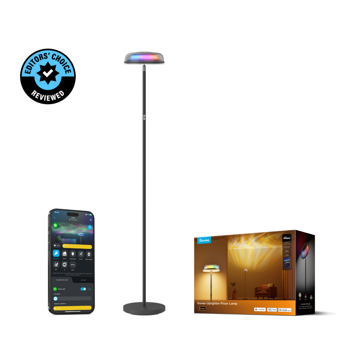 Refurbished Govee Uplighter Floor Lamp