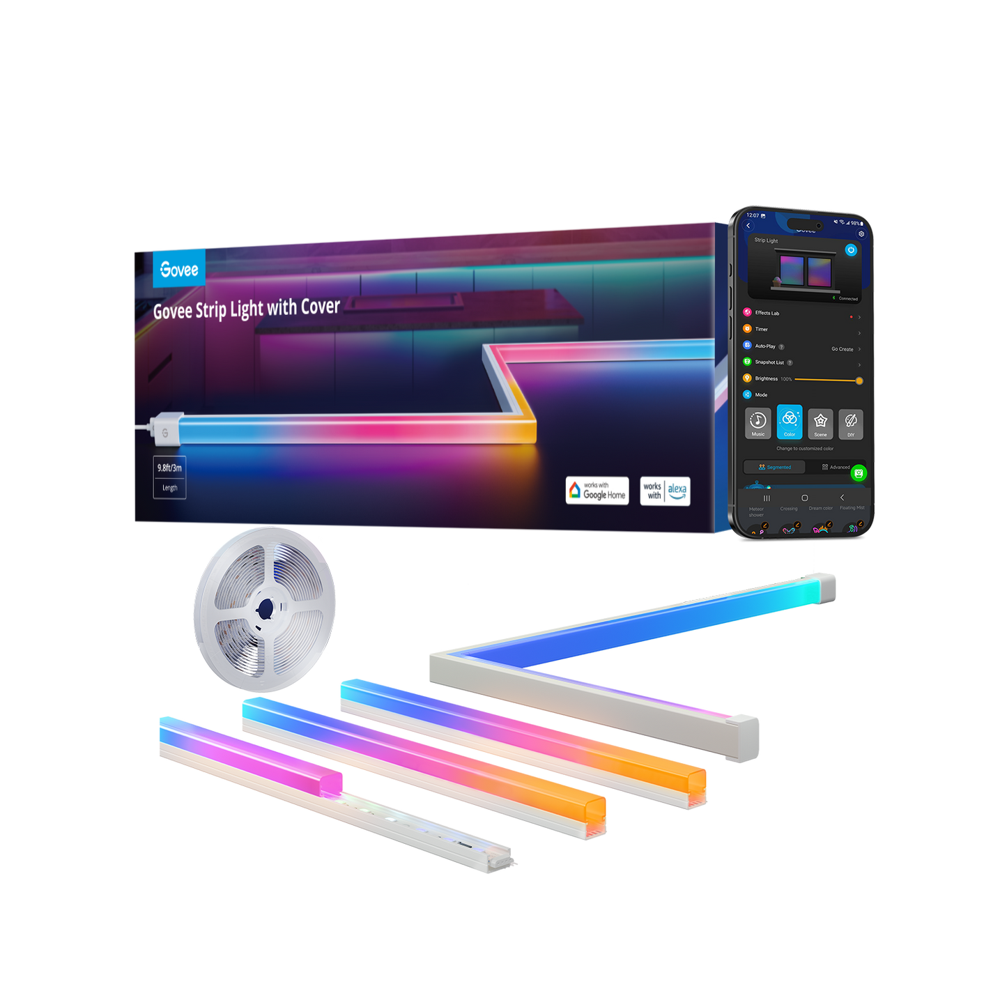 Govee RGBIC LED Strip Lights with Covers