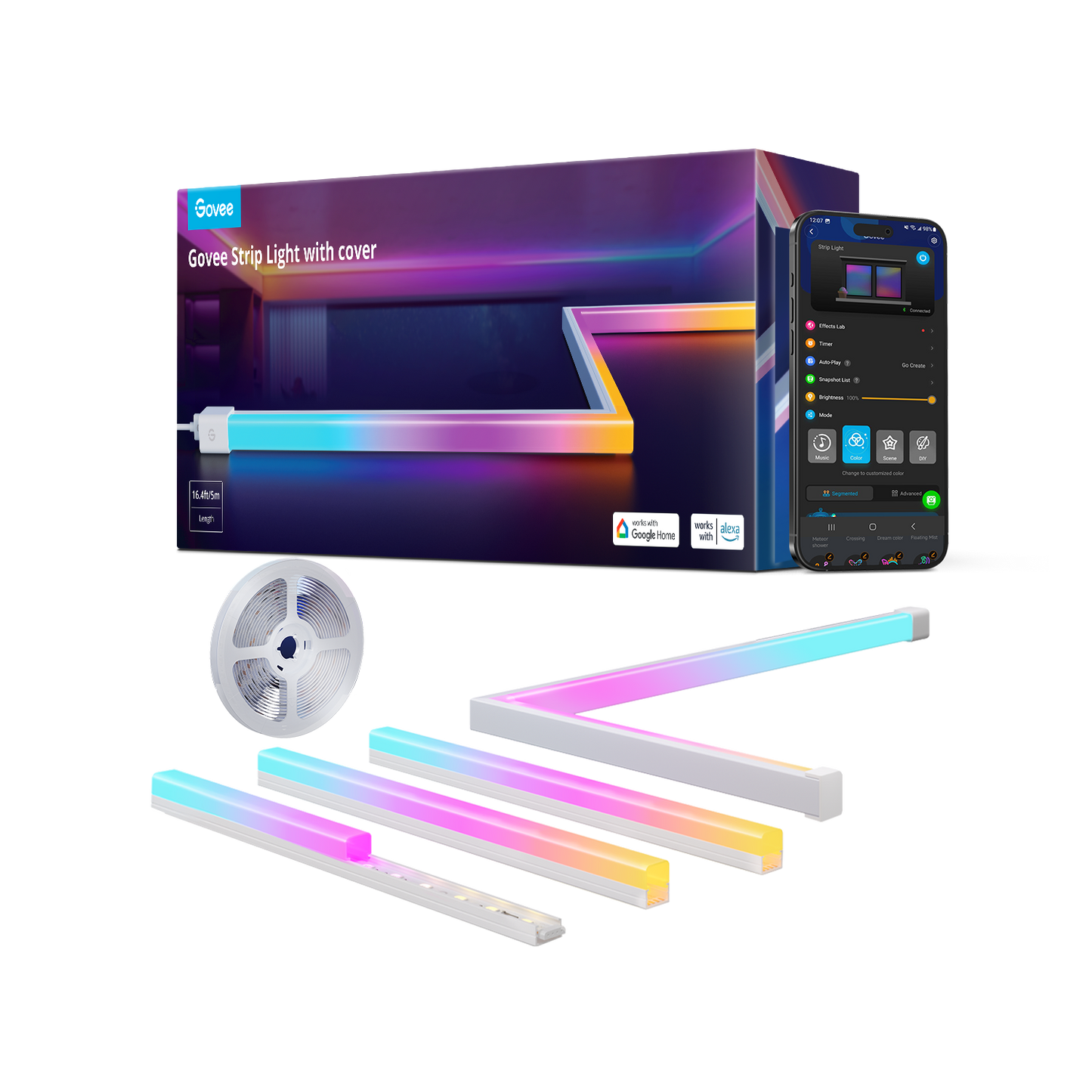 【Business Only】Govee RGBIC LED Strip Lights with Covers