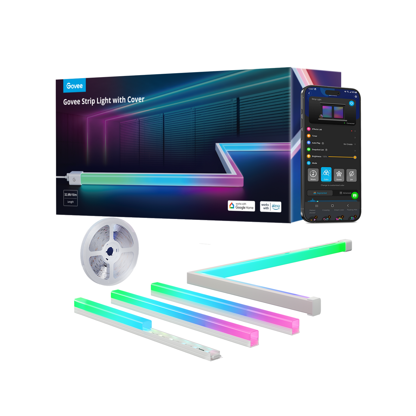 Govee RGBIC LED Strip Lights with Covers
