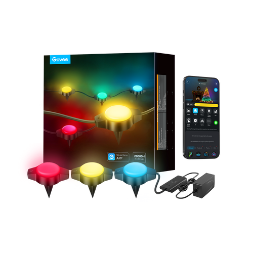 Refurbished Govee RGBIC Wi-Fi + Bluetooth Outdoor Ground Lights