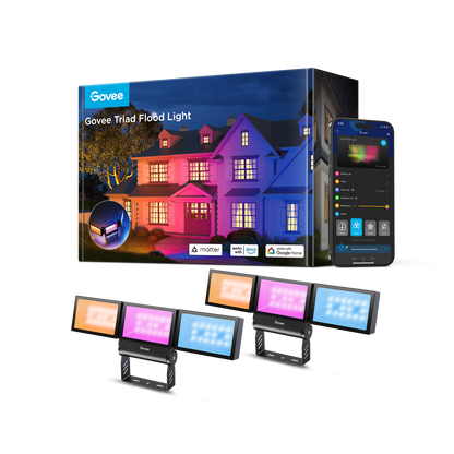 [Super Sale] Govee Outdoor Triad Flood Lights