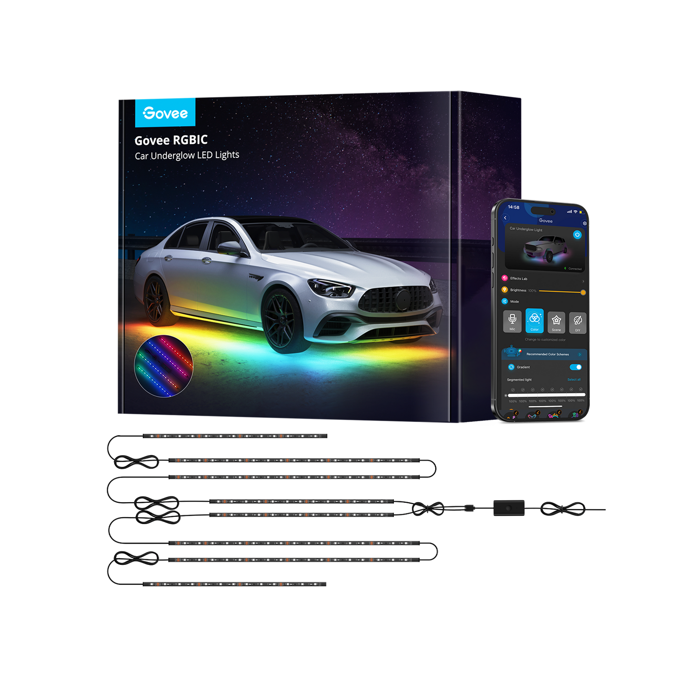 【Business Only】Govee RGBIC Car Underglow Lights