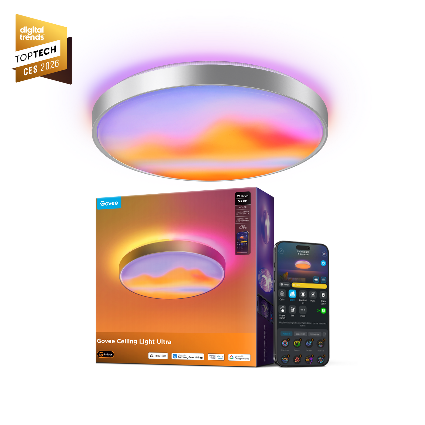 【Govee x Moana】Govee 21-Inch Smart Ceiling Light Ultra