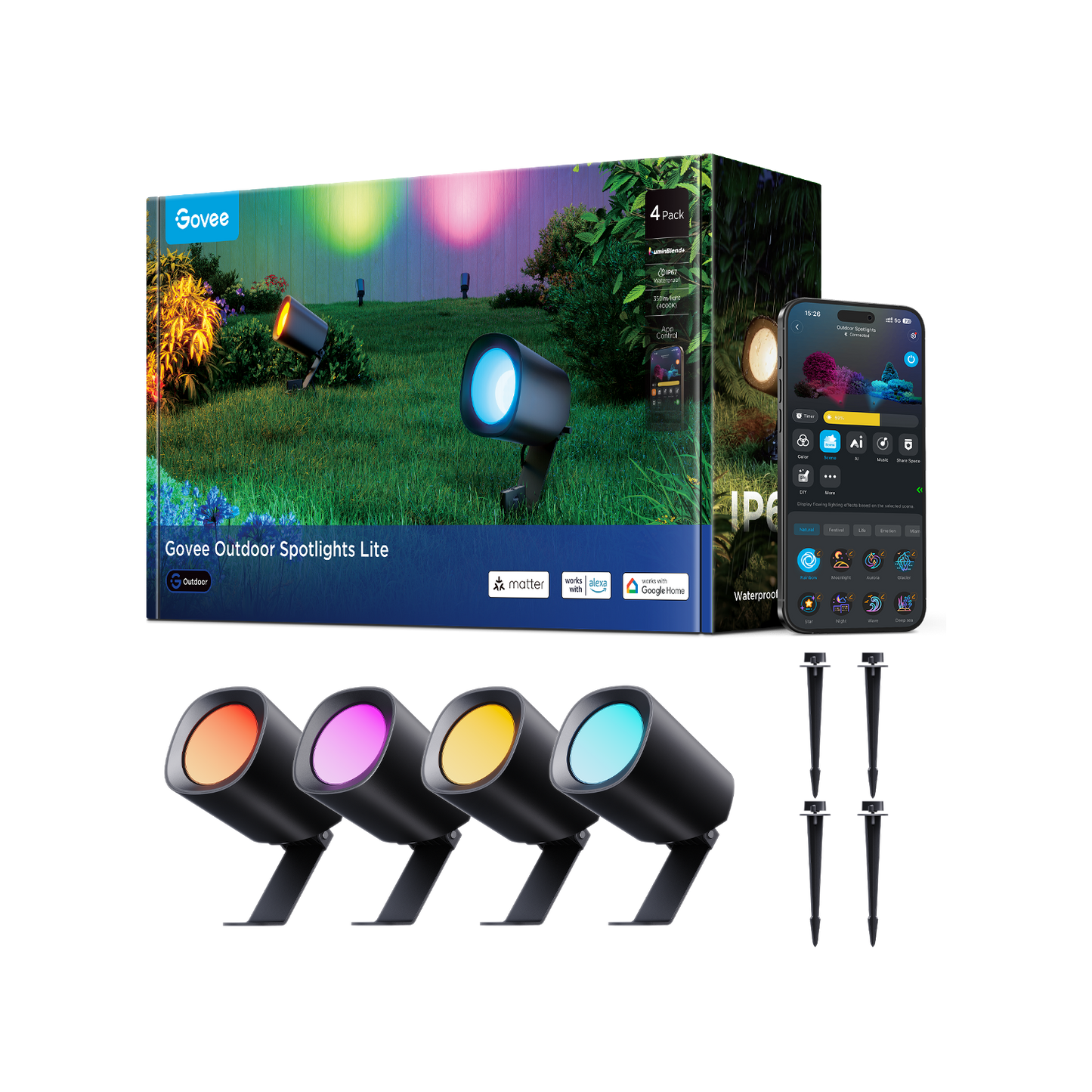 【Business Only】Govee Outdoor Spotlights Lite