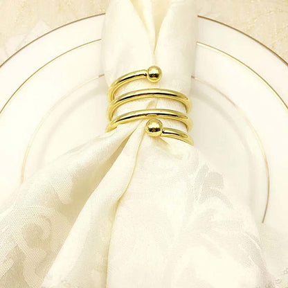 Spiral Napkin Rings – 6 Pieces