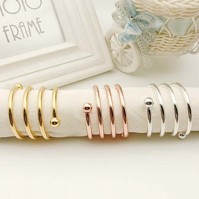 Spiral Napkin Rings – 6 Pieces