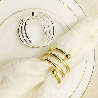 Spiral Napkin Rings – 6 Pieces