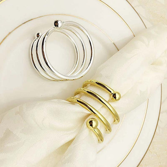 Spiral Napkin Rings – 6 Pieces