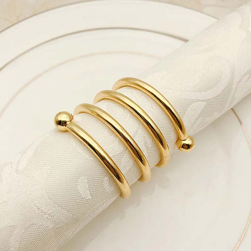 Spiral Napkin Rings – 6 Pieces