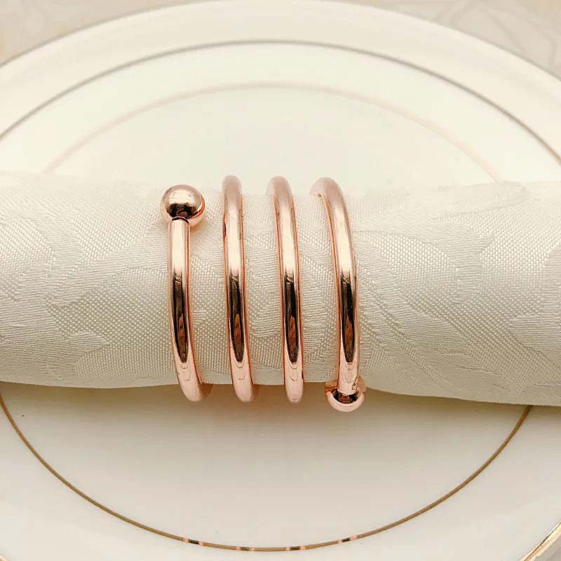 Spiral Napkin Rings – 6 Pieces