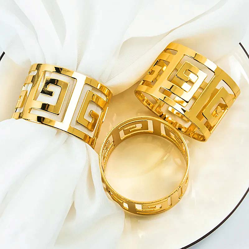 Lux Napkin Rings – 6 Pieces