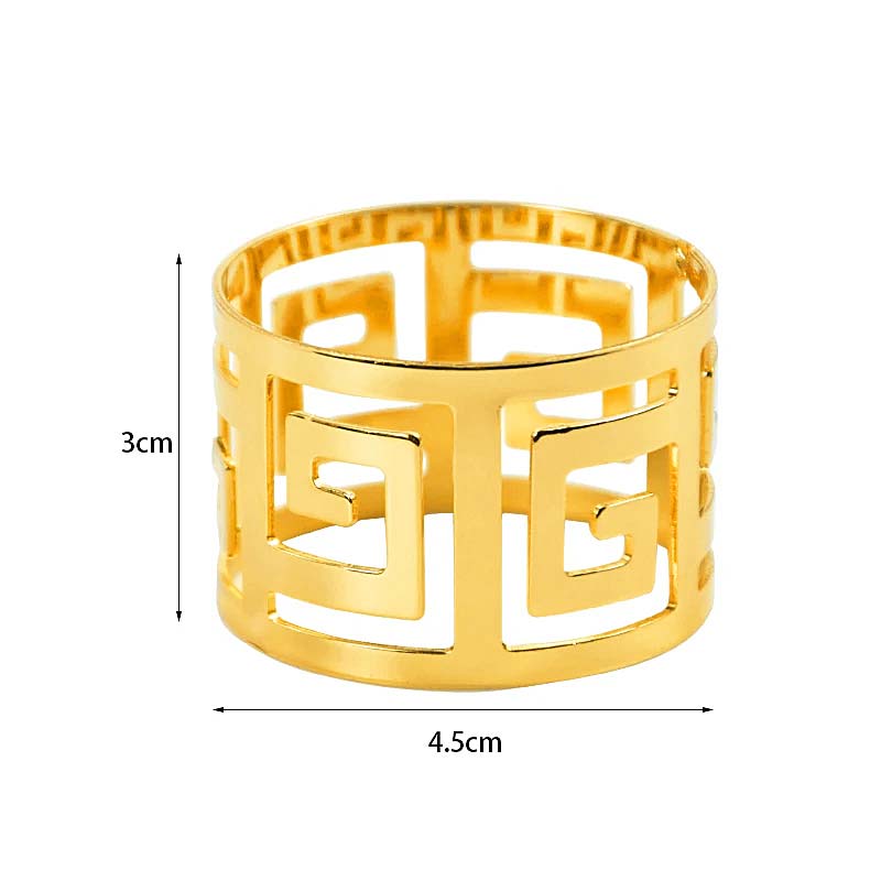 Lux Napkin Rings – 6 Pieces