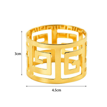 Lux Napkin Rings – 6 Pieces