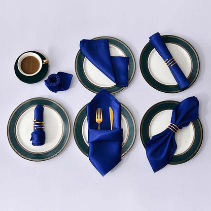 Satin Cloth Napkins – 12 Pieces