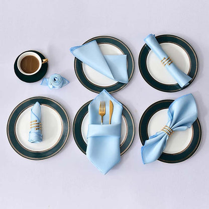 Satin Cloth Napkins – 12 Pieces