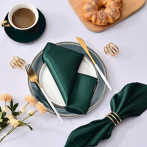 Satin Cloth Napkins – 12 Pieces