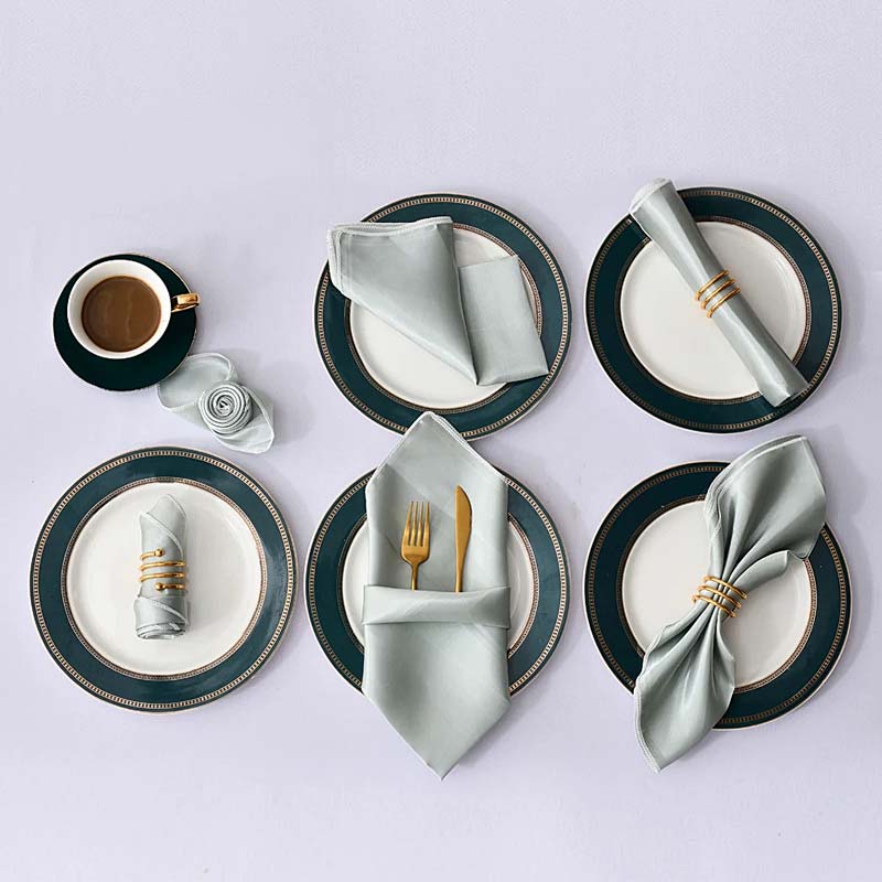 Satin Cloth Napkins – 12 Pieces