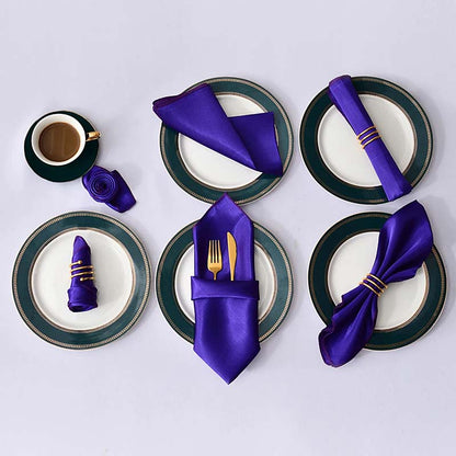 Satin Cloth Napkins – 12 Pieces