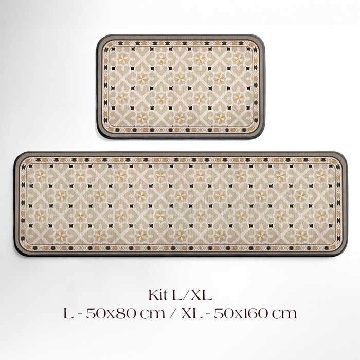 Versailles Tile Kitchen Rug Set – 2 Pieces