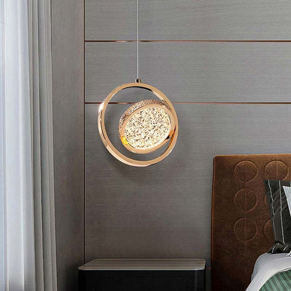 Crystal Halo Pendant Light