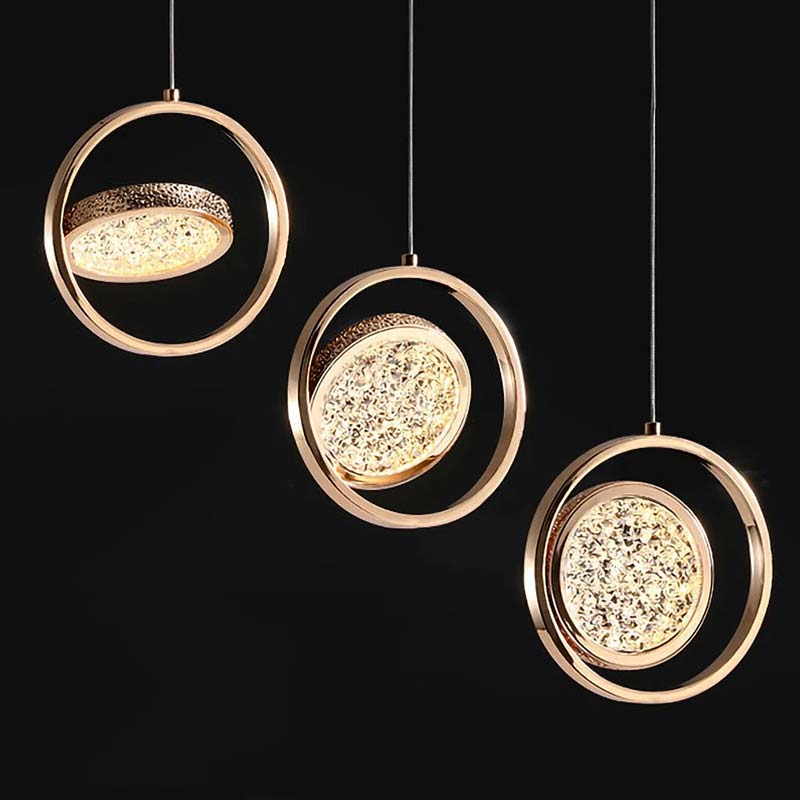 Crystal Halo Pendant Light