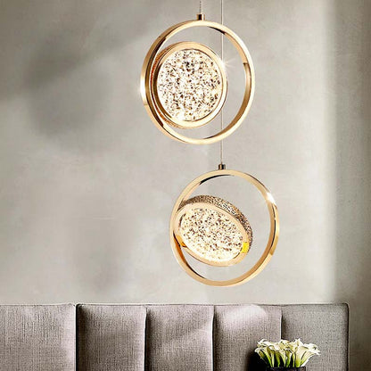 Crystal Halo Pendant Light
