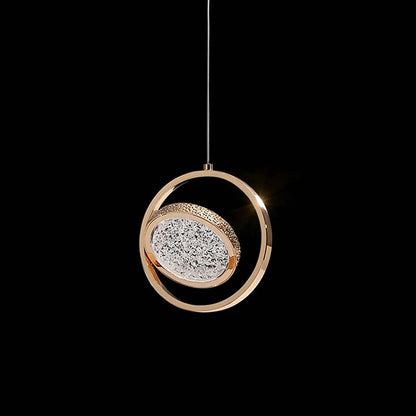 Crystal Halo Pendant Light