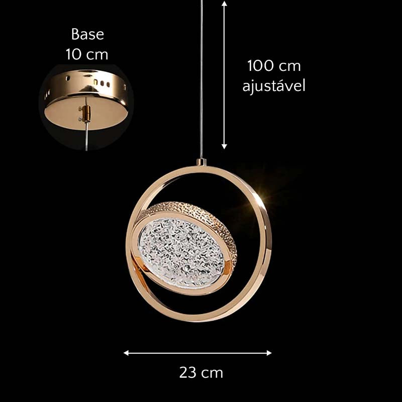 Crystal Halo Pendant Light