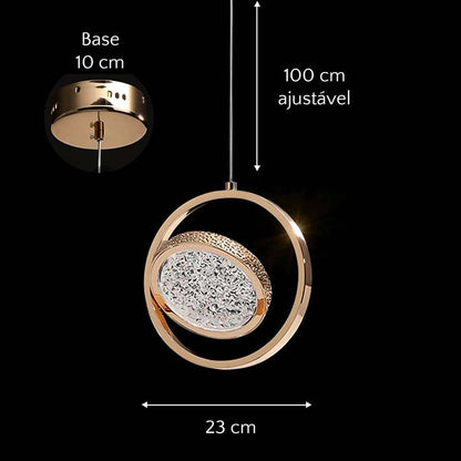 Crystal Halo Pendant Light