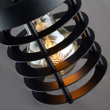 Industrial Vintage Black Pendant Light