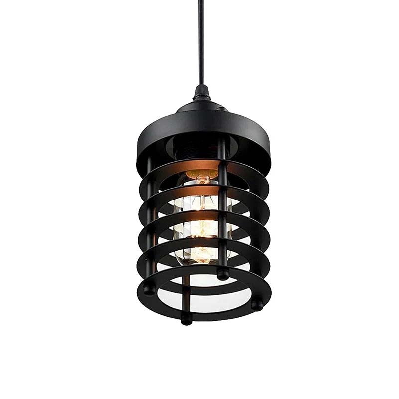 Industrial Vintage Black Pendant Light