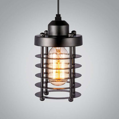 Industrial Vintage Black Pendant Light