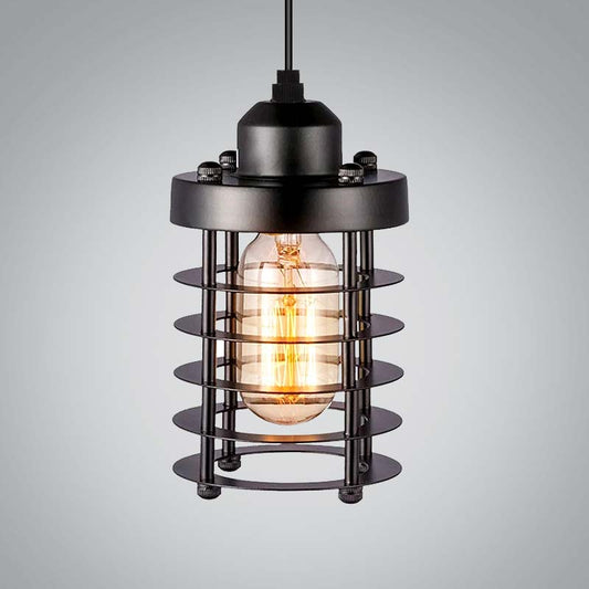 Industrial Vintage Black Pendant Light