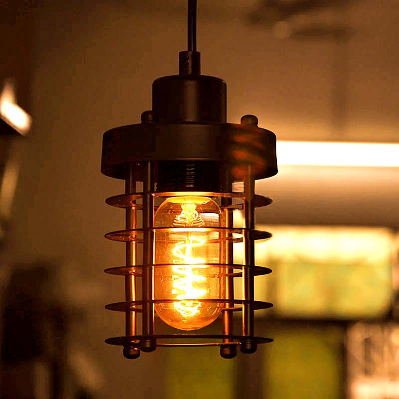 Industrial Vintage Black Pendant Light