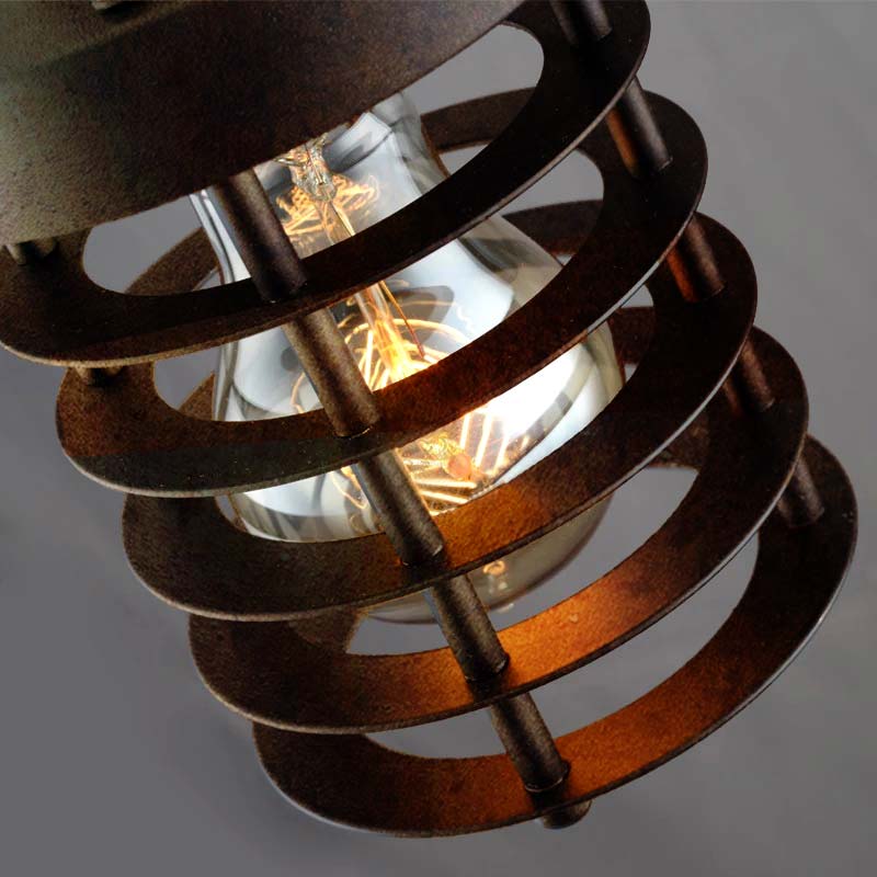 Industrial Vintage Rusty Pendant Light