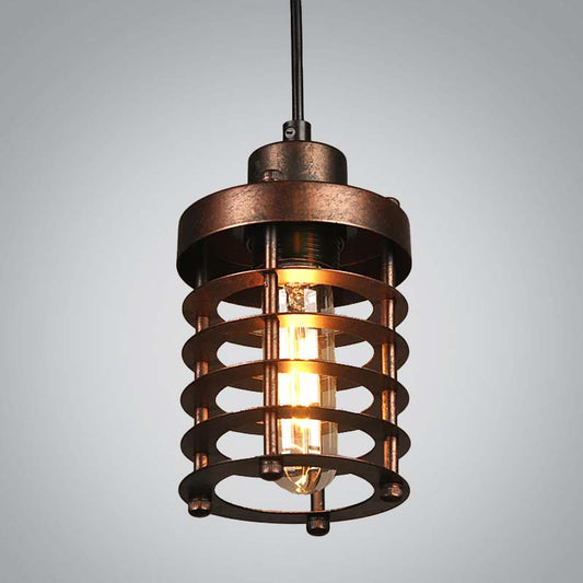 Industrial Vintage Rusty Pendant Light