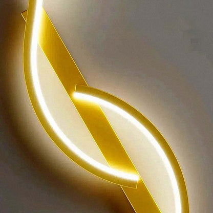 Double S Gold Wall Sconce