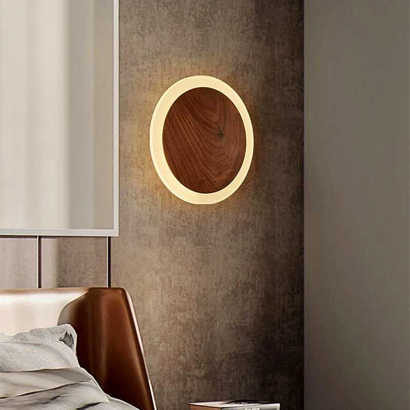 Wood Halo Wall Sconce