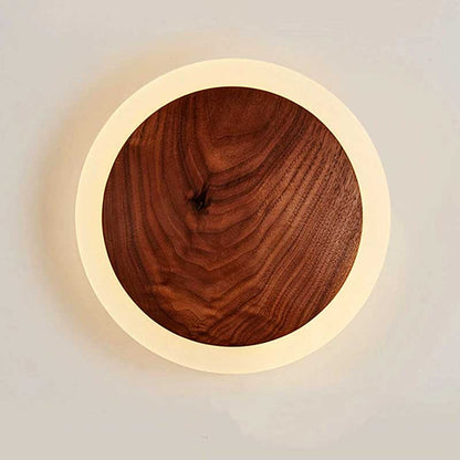 Wood Halo Wall Sconce