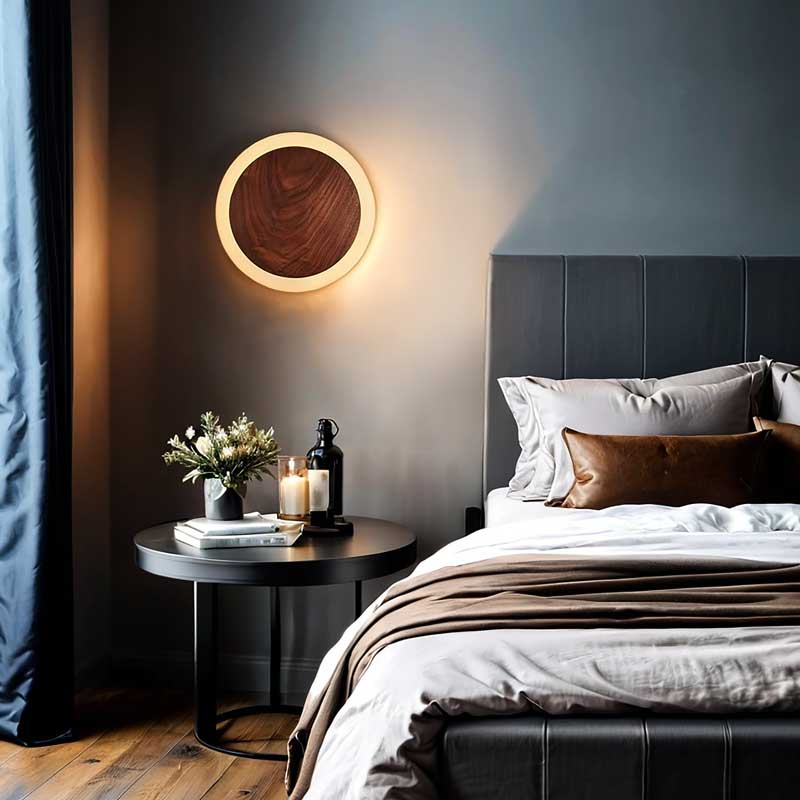 Wood Halo Wall Sconce