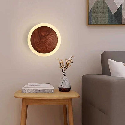 Wood Halo Wall Sconce