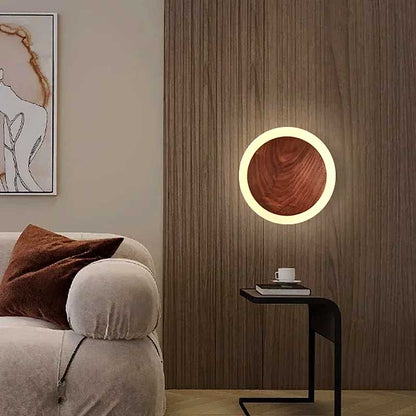 Wood Halo Wall Sconce