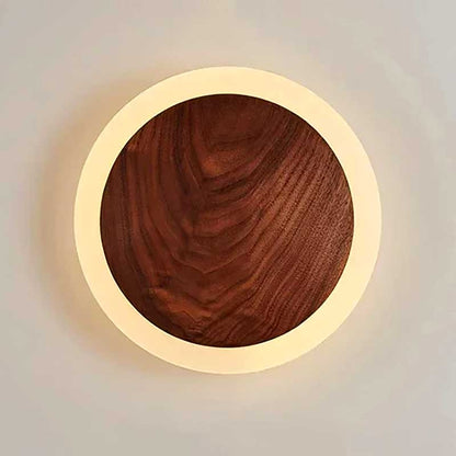 Wood Halo Wall Sconce