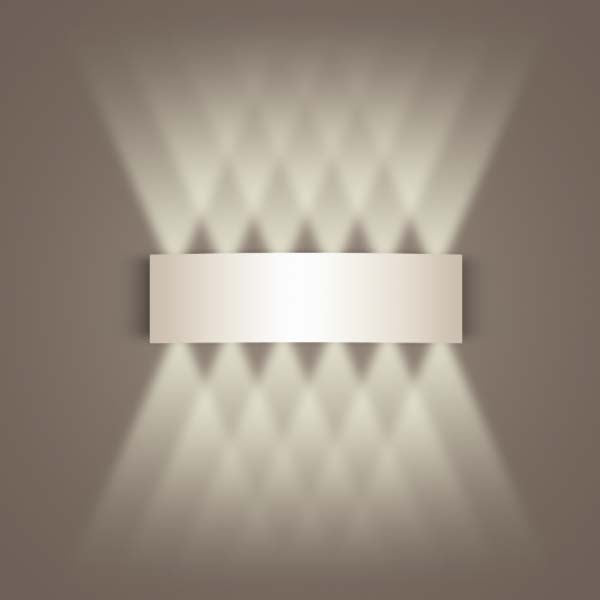 Aluminum White Wall Sconce