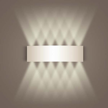 Aluminum White Wall Sconce